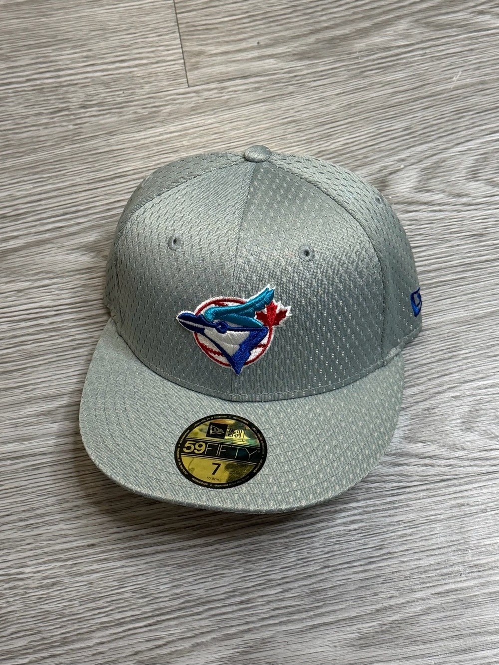 Toronto Blue Jays New Era 59FIFTY Fitted Hat Gray Clubhouse Model Sz 7